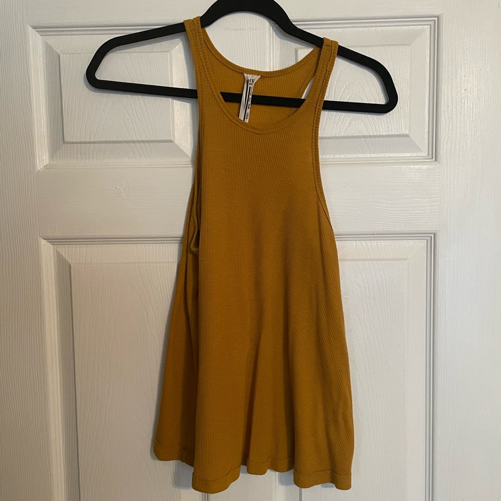 Free People Tank Gold